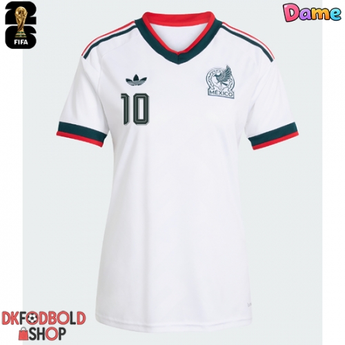 Mexico Alexis Vega #10 Udebanetrøje Dame VM 2026 Kort ærmer